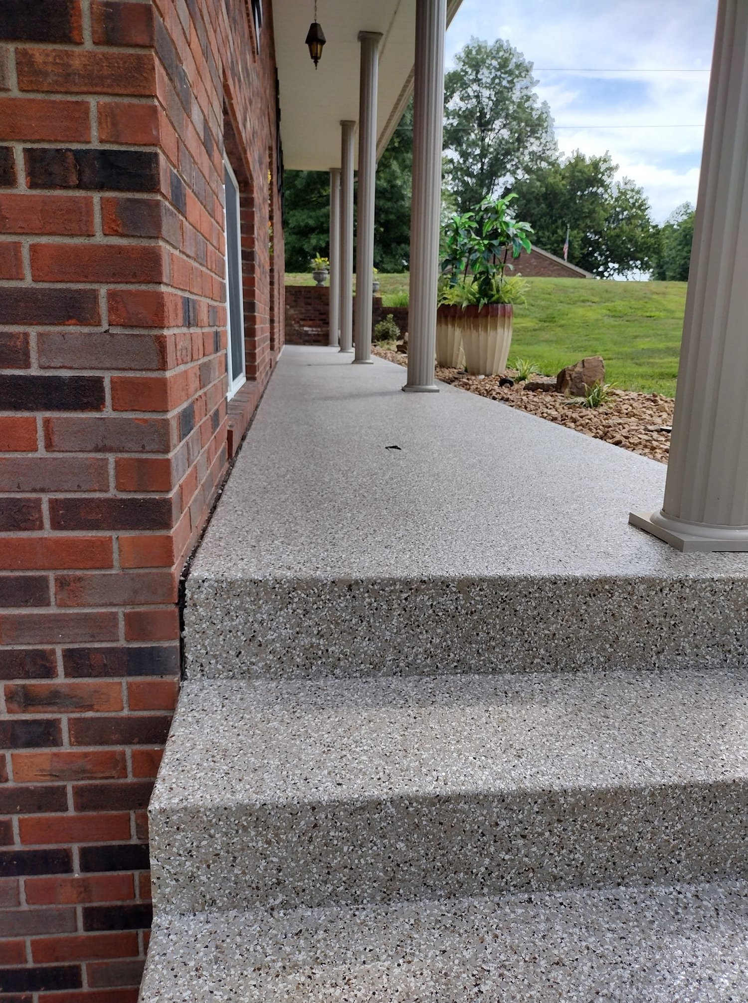 Patio Coatings installation by Ninja Concrete Coatings