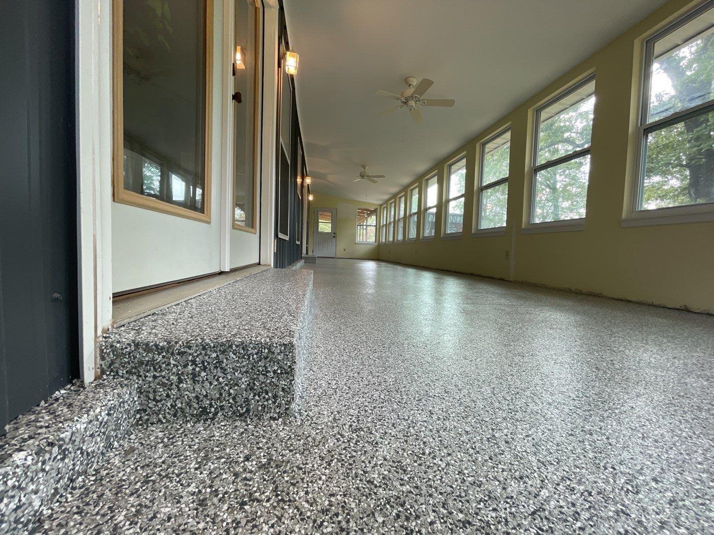 Patio Coatings installation by Ninja Concrete Coatings