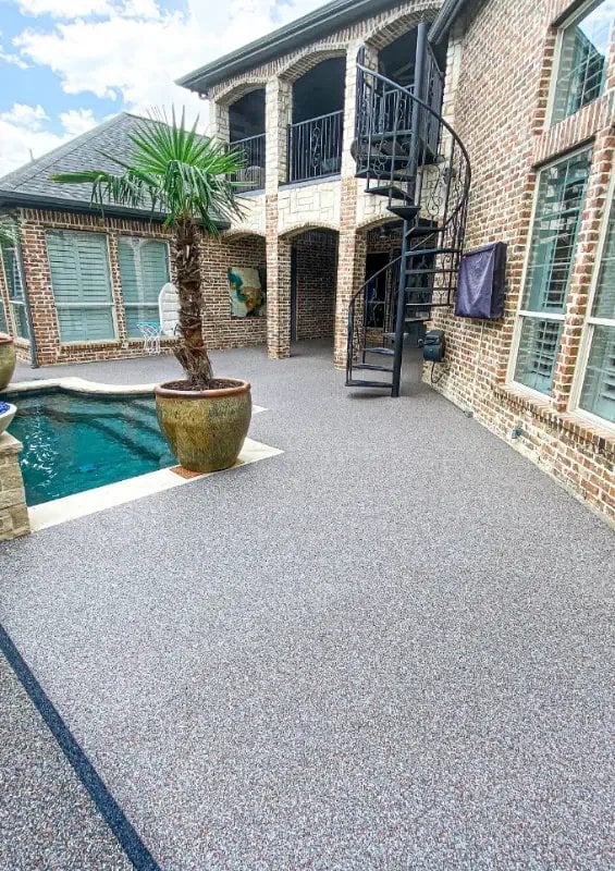 Pool Deck Coatings installation by Ninja Concrete Coatings