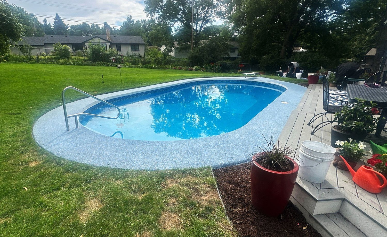 Pool Deck Coatings installation by Ninja Concrete Coatings