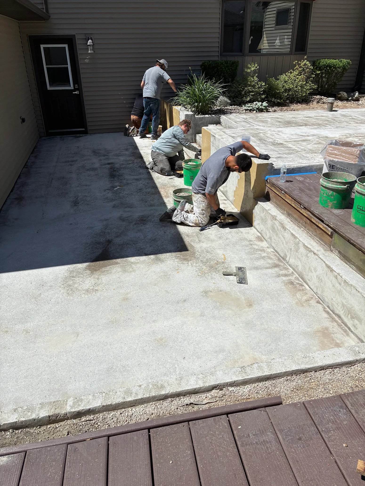 Multi-Level Patio & Garage Transformation in South Bend, IN — The Problem