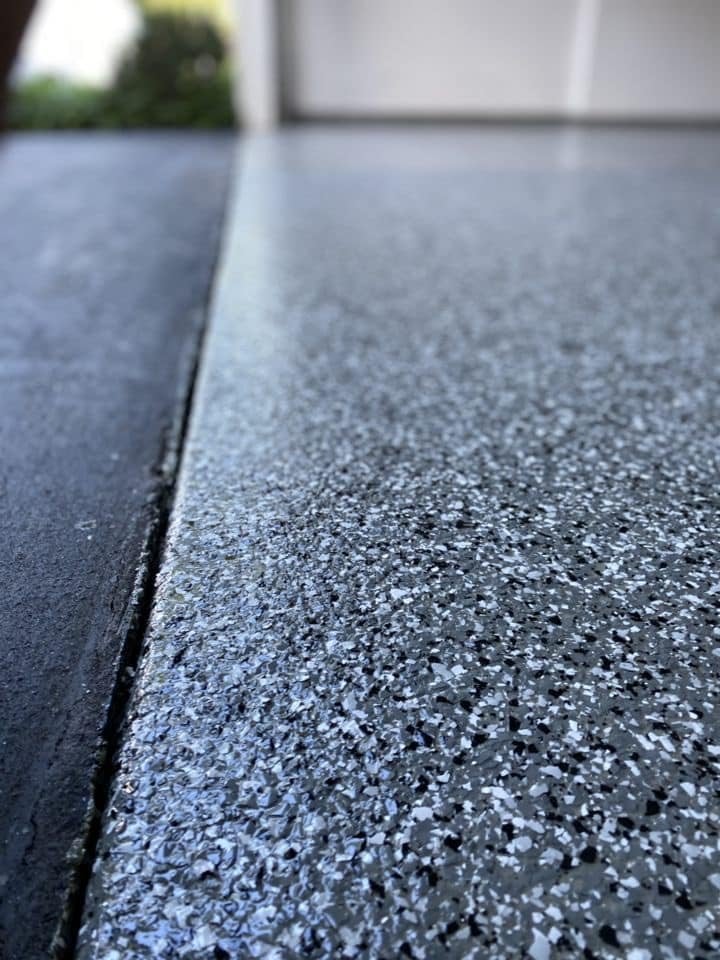 Garages concrete coating install 3