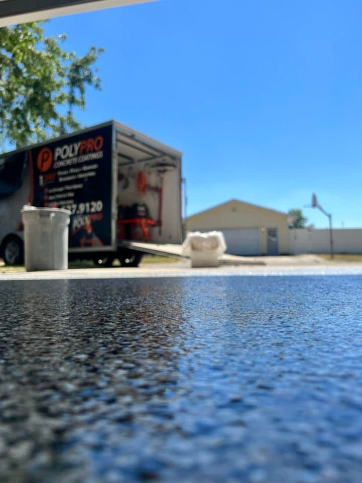 Garages concrete coating install 7
