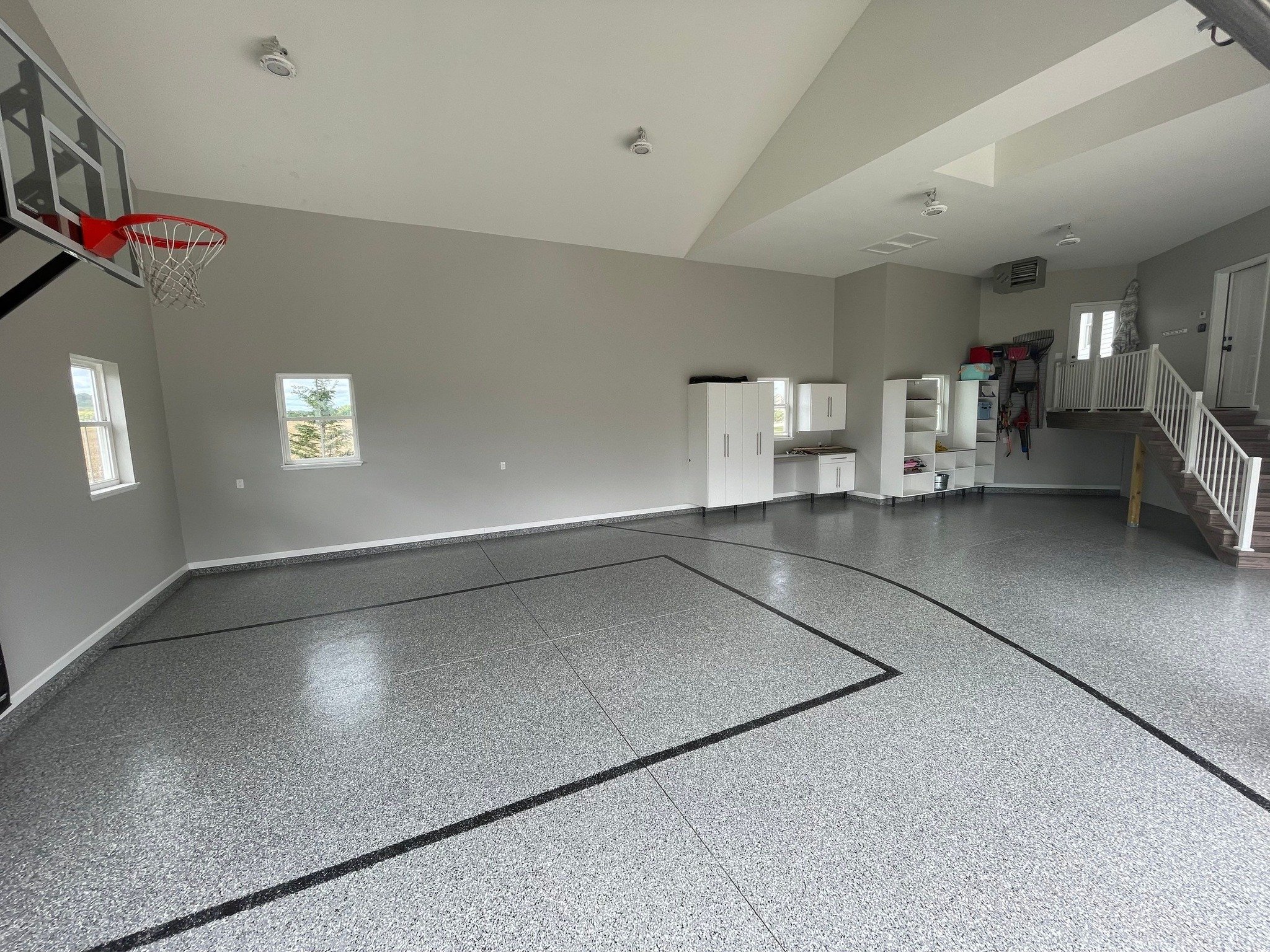 Garages concrete coating install 19
