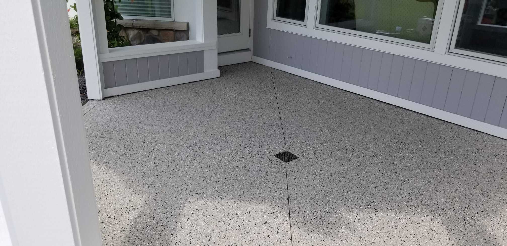 Patios concrete coating install 6