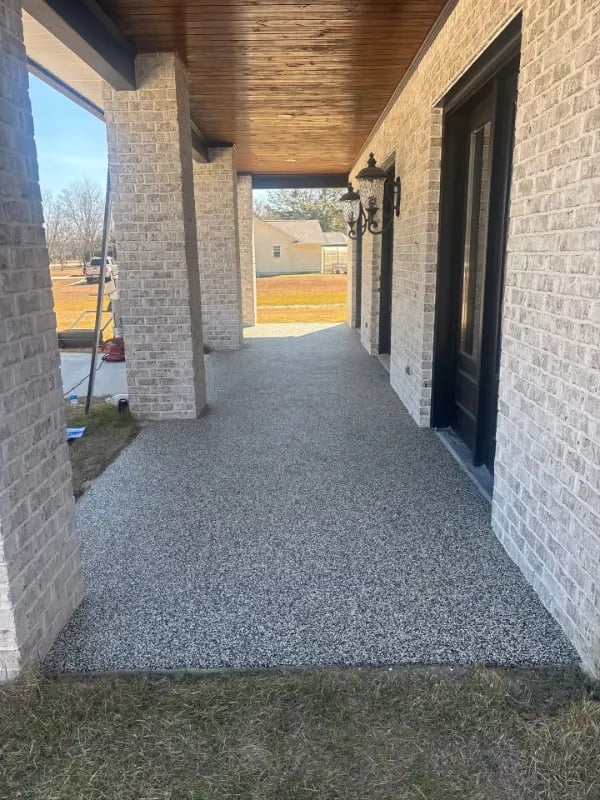 RevaFlex patio installation, textured close-up