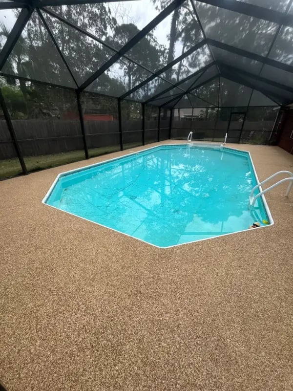 RevaFlex pool deck after install