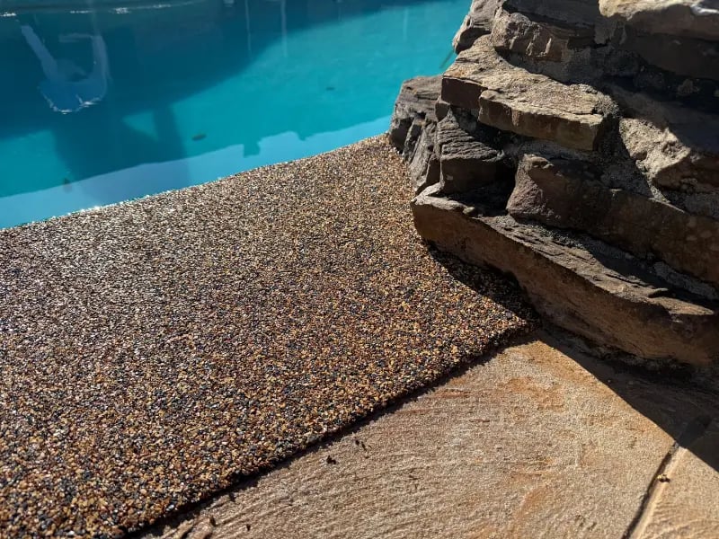 RevaFlex poolside with contrasting outline