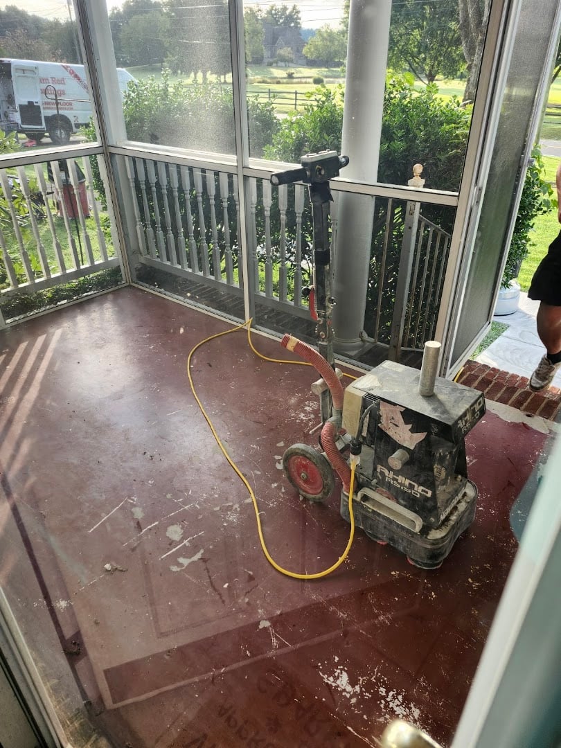 Team Red Coatings concrete staining project