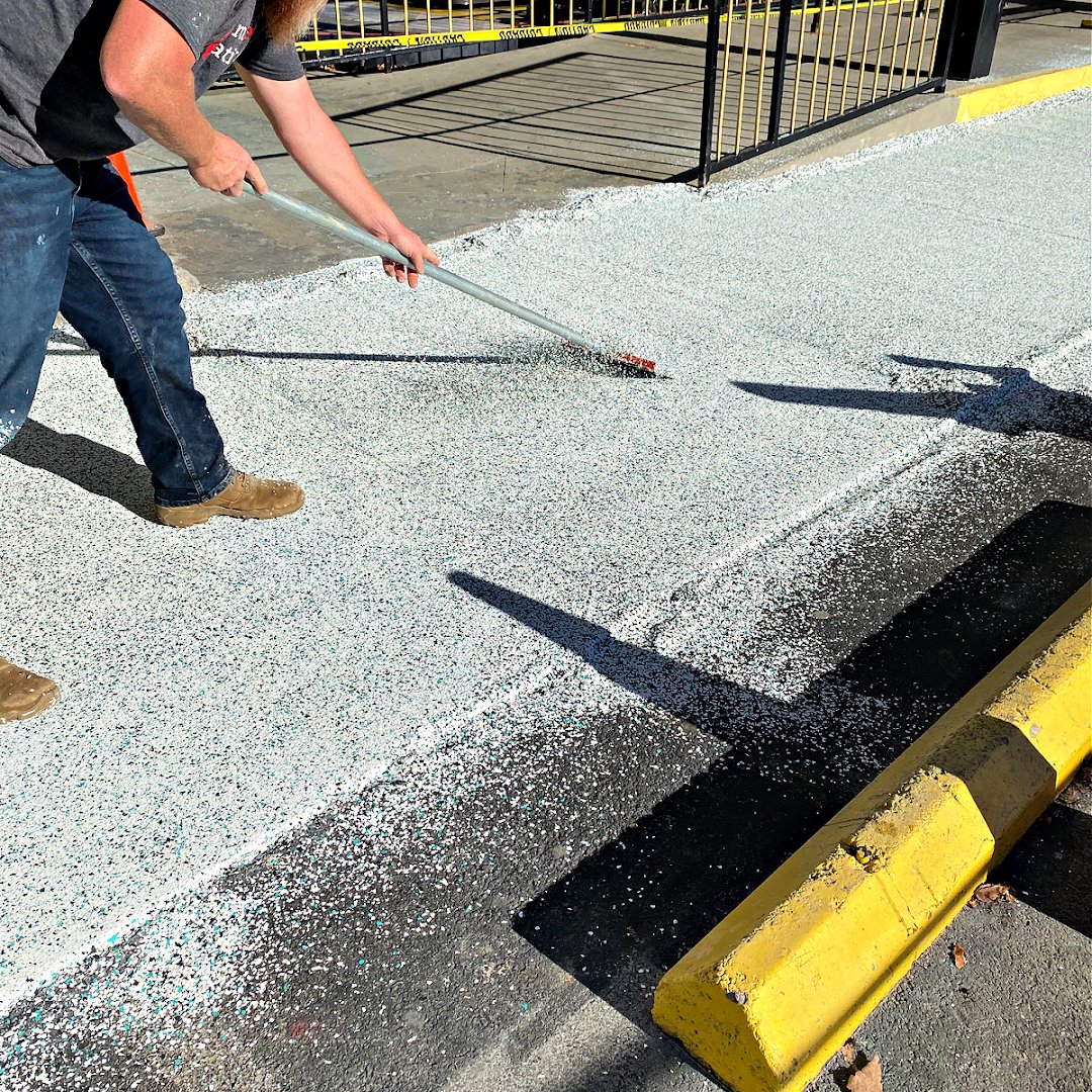 Team Red Coatings driveways project