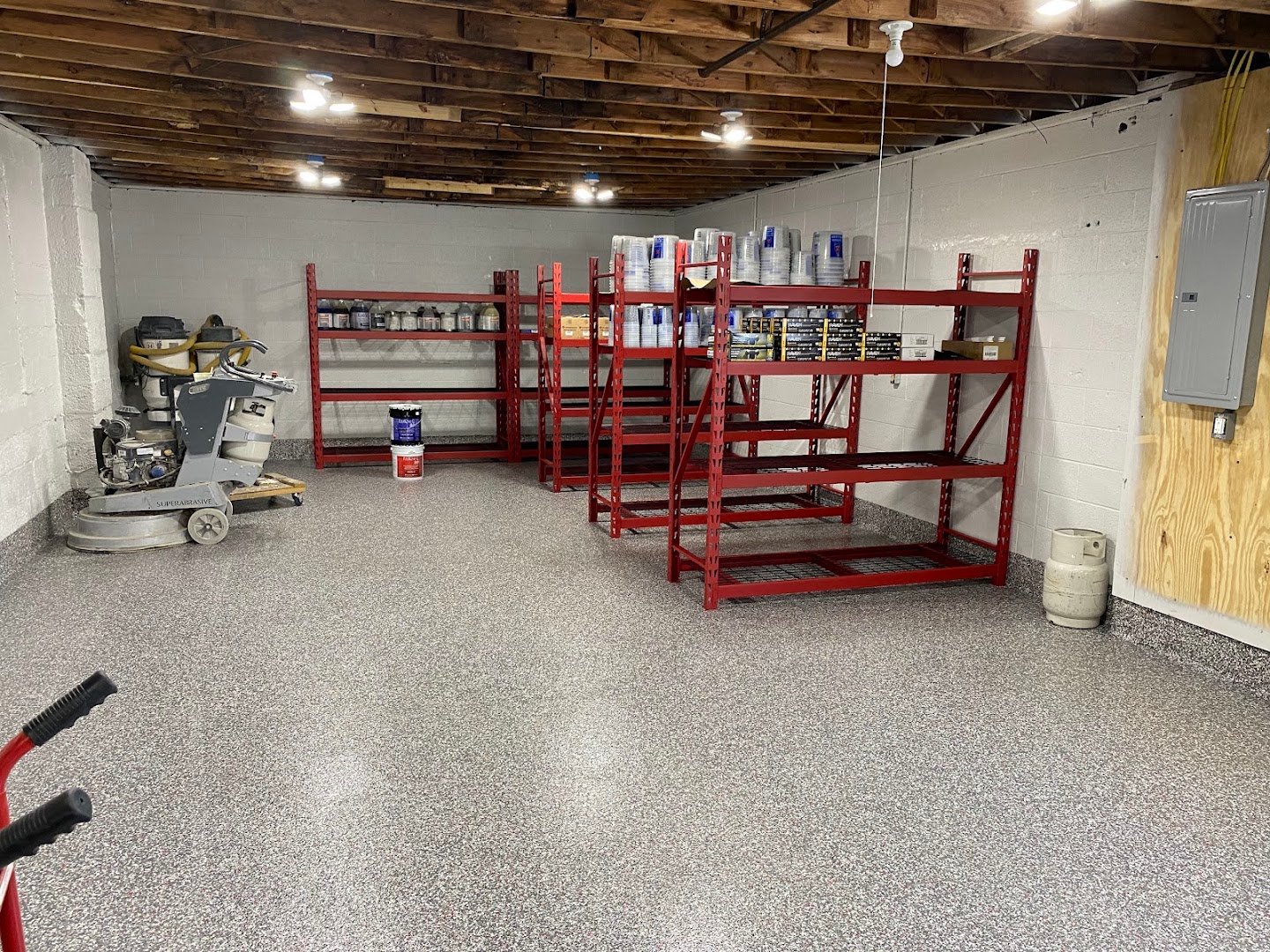 Team Red Coatings garages project