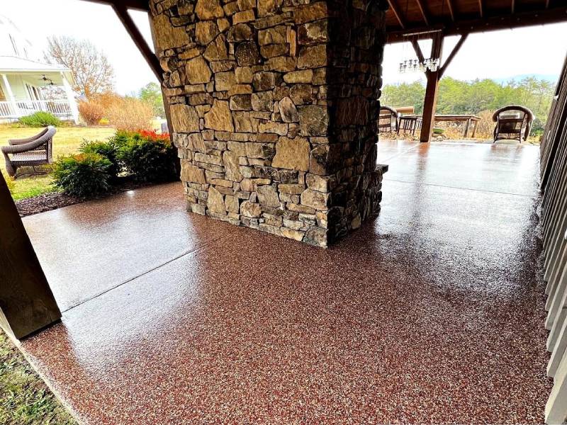 Covered patio flake