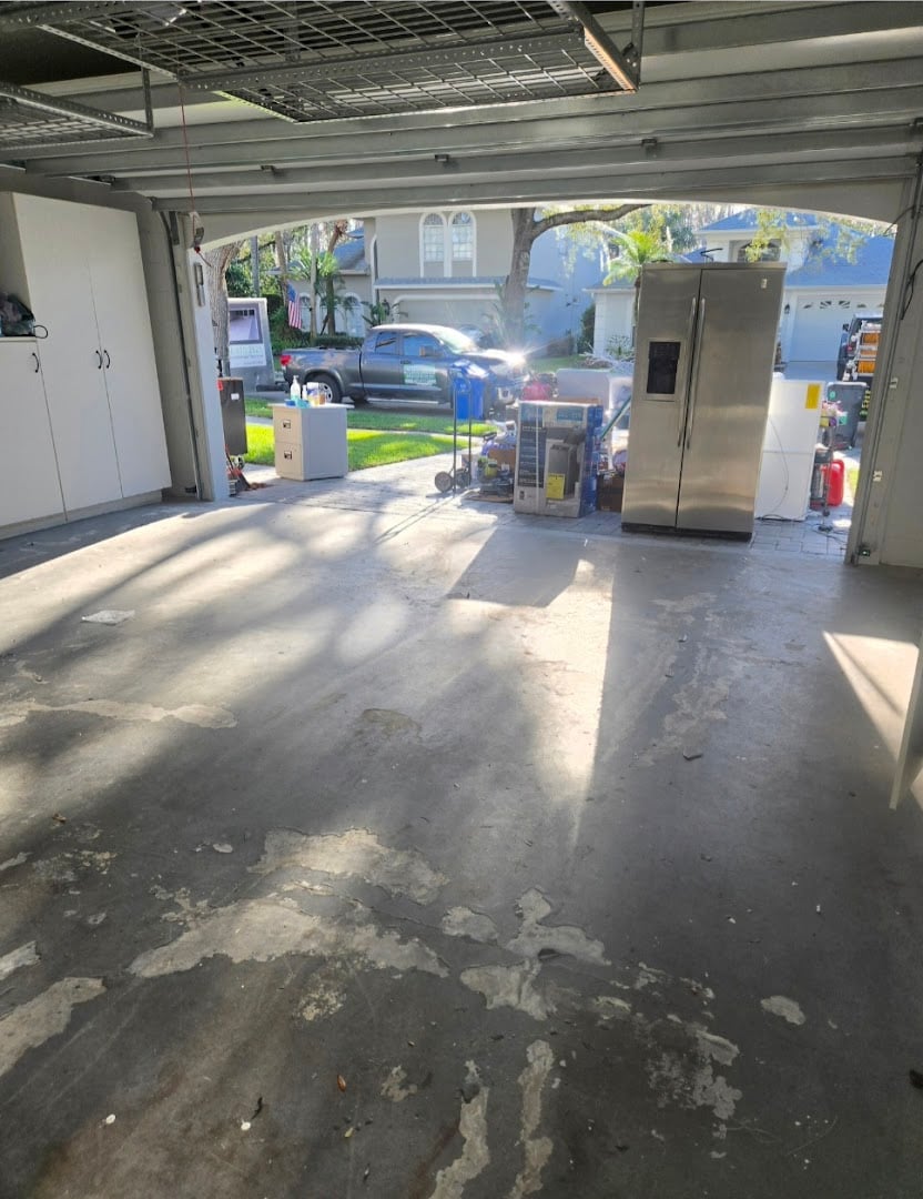 Floor coating installation by Trademark Garage Floors in New Port Richey, FL