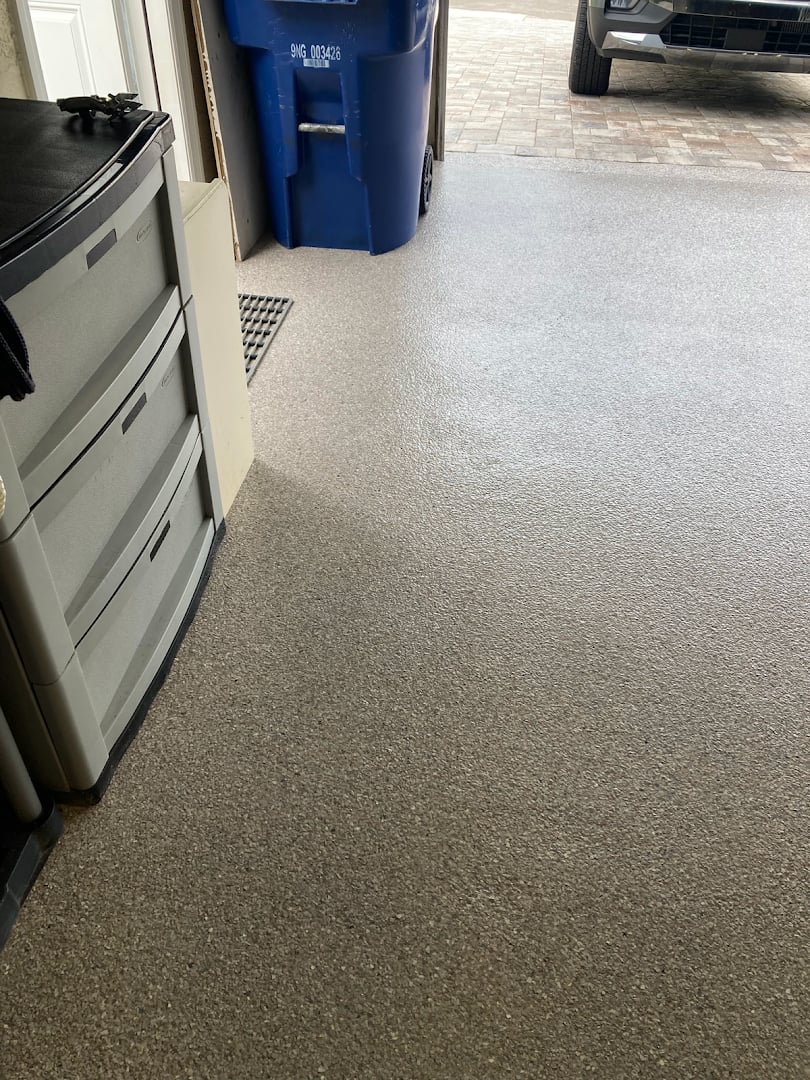 Floor coating installation by Trademark Garage Floors in New Port Richey, FL