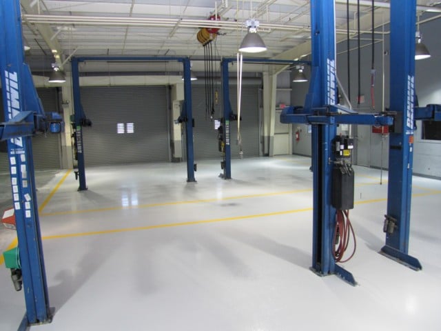 Floor coating installation by Trademark Garage Floors in New Port Richey, FL