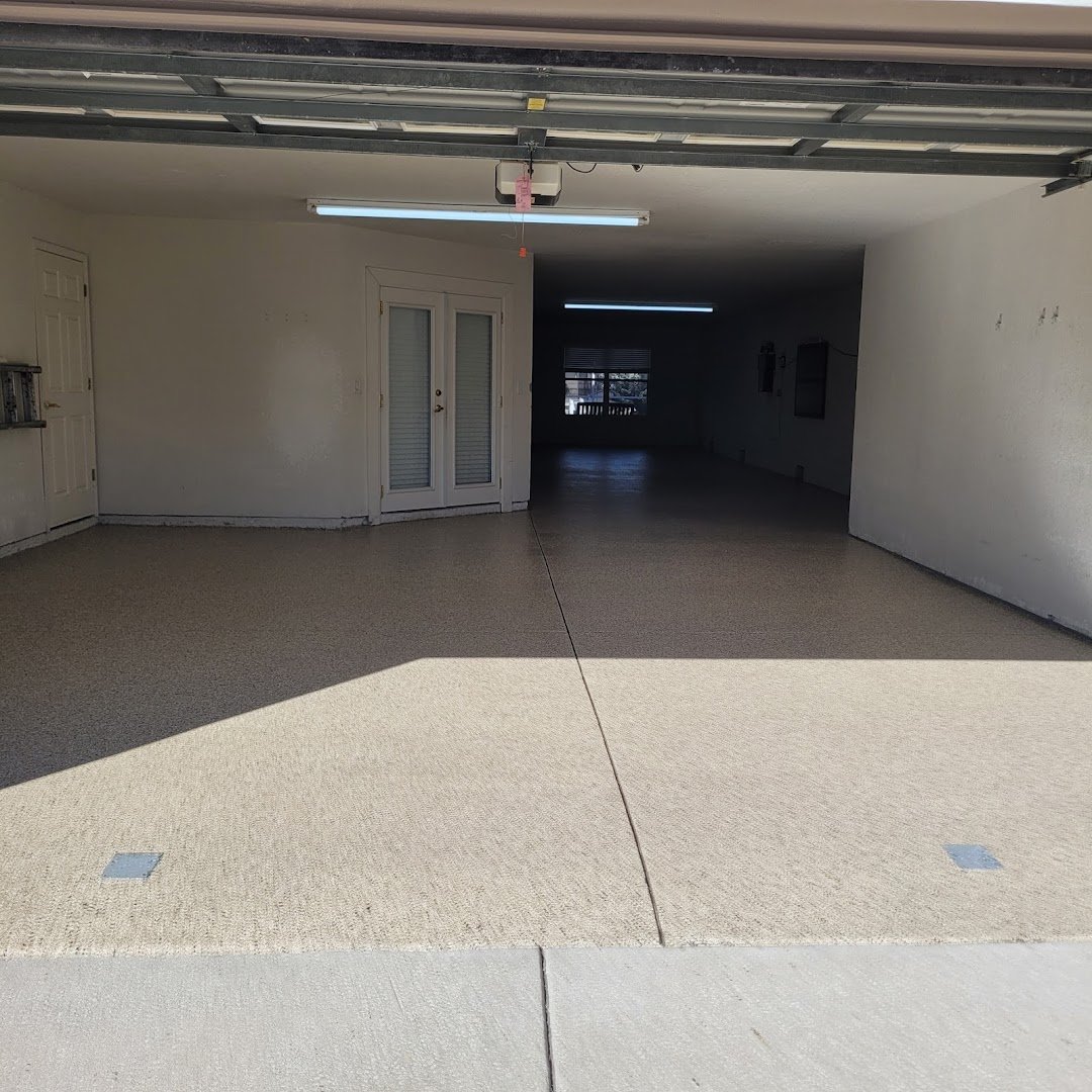 Floor coating installation by Trademark Garage Floors in New Port Richey, FL