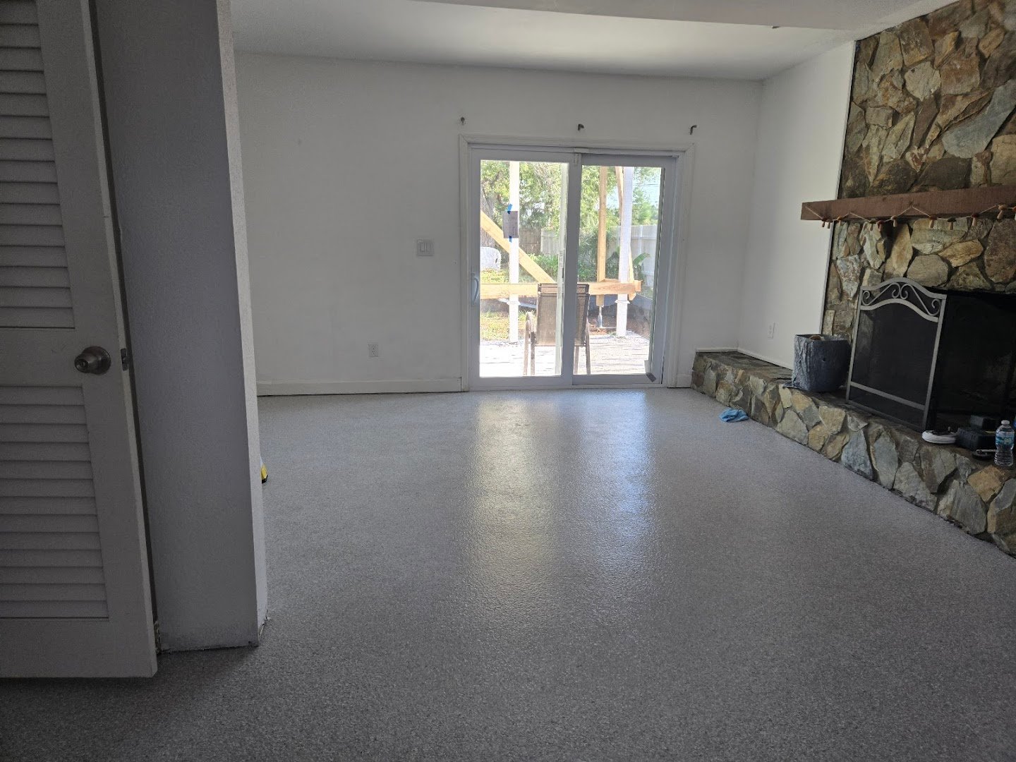 Floor coating installation by Trademark Garage Floors in New Port Richey, FL