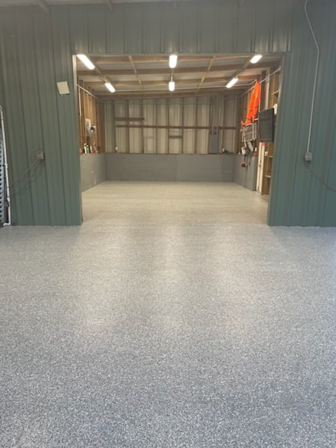 Floor coating installation by Trademark Garage Floors in New Port Richey, FL