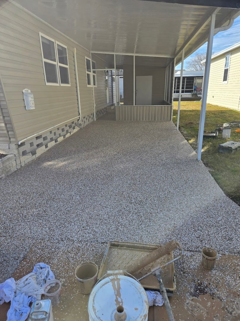 Floor coating installation by Trademark Garage Floors in New Port Richey, FL