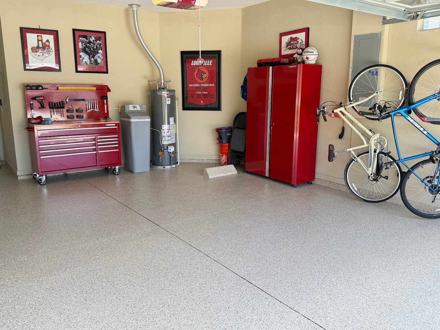 Floor coating installation by Trademark Garage Floors in New Port Richey, FL