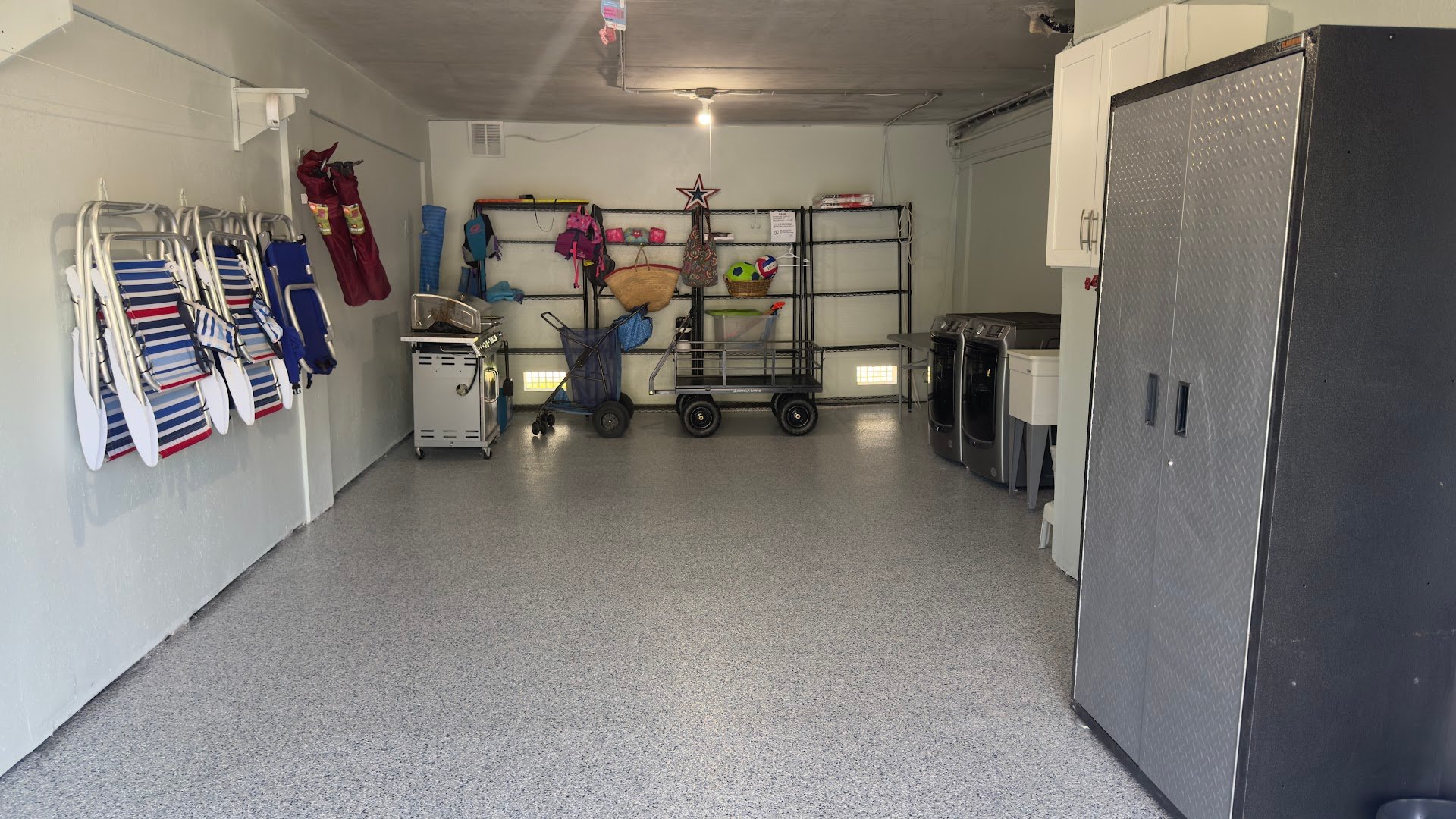 Floor coating installation by Trademark Garage Floors in New Port Richey, FL