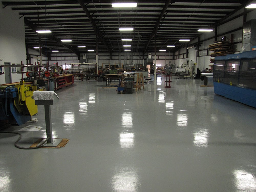 Floor coating installation by Trademark Garage Floors in New Port Richey, FL