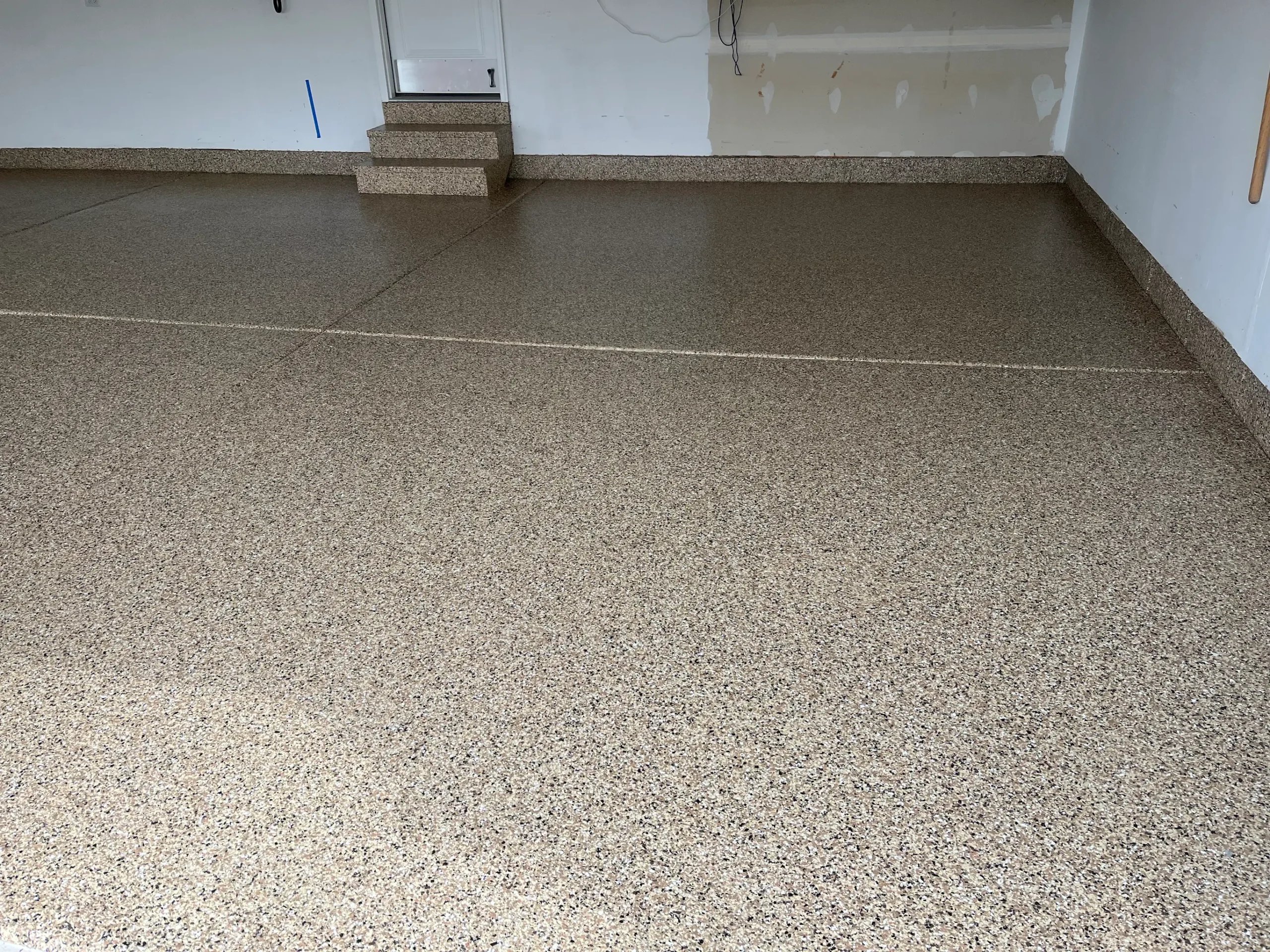 CASE STUDY: Garage  and patio cocrete coating in aurora, il