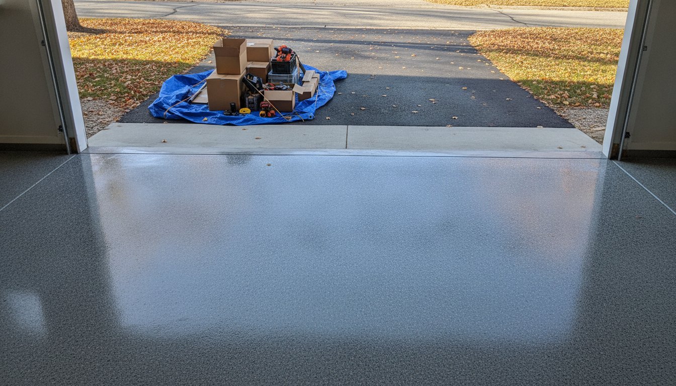 Fall Garage Cleanout: What to Move Before a Floor Coating Installation in Freeport