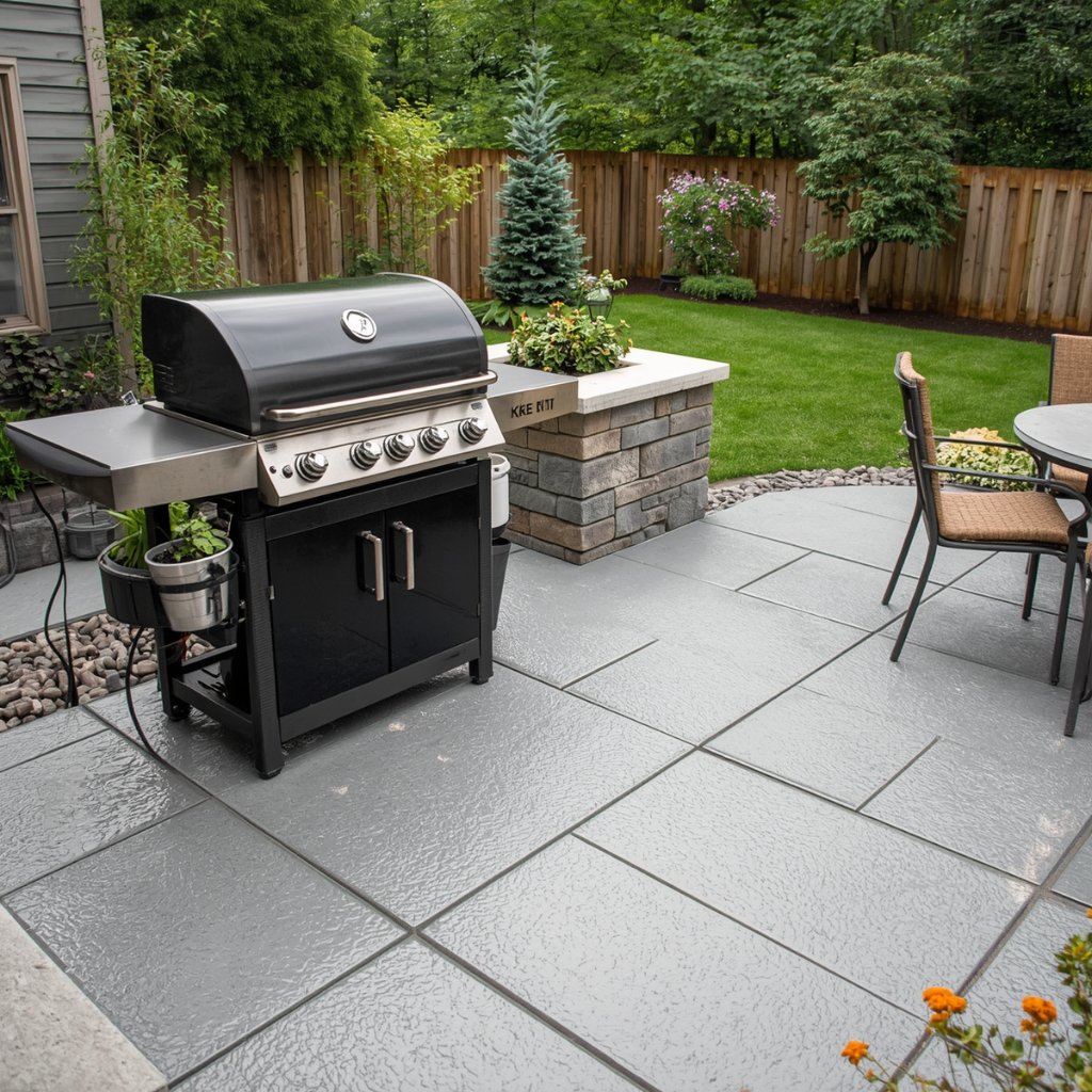 Will BBQ Grease Ruin Your Patio? How Concrete Coatings Help