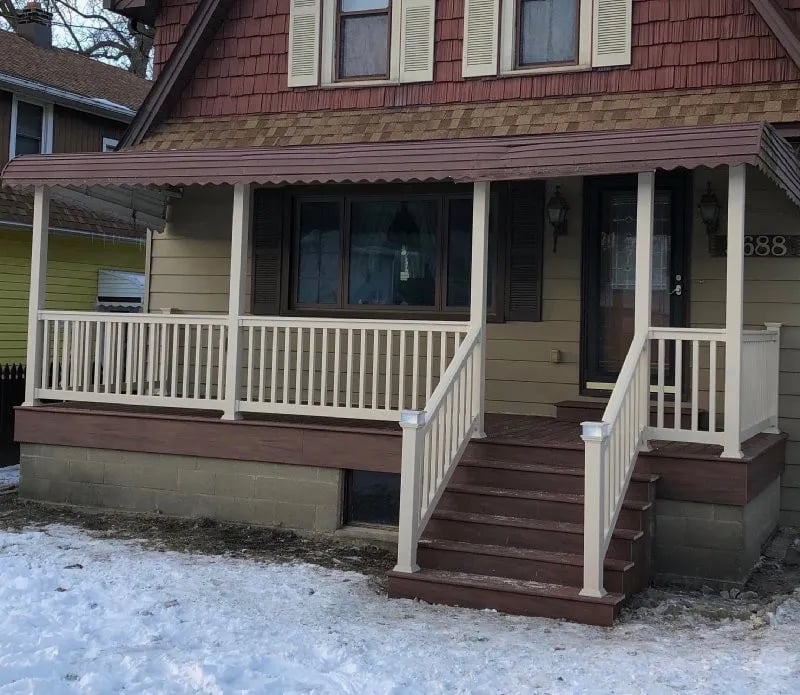 Front Porch Railings photo 5 — The Vinyl Outlet