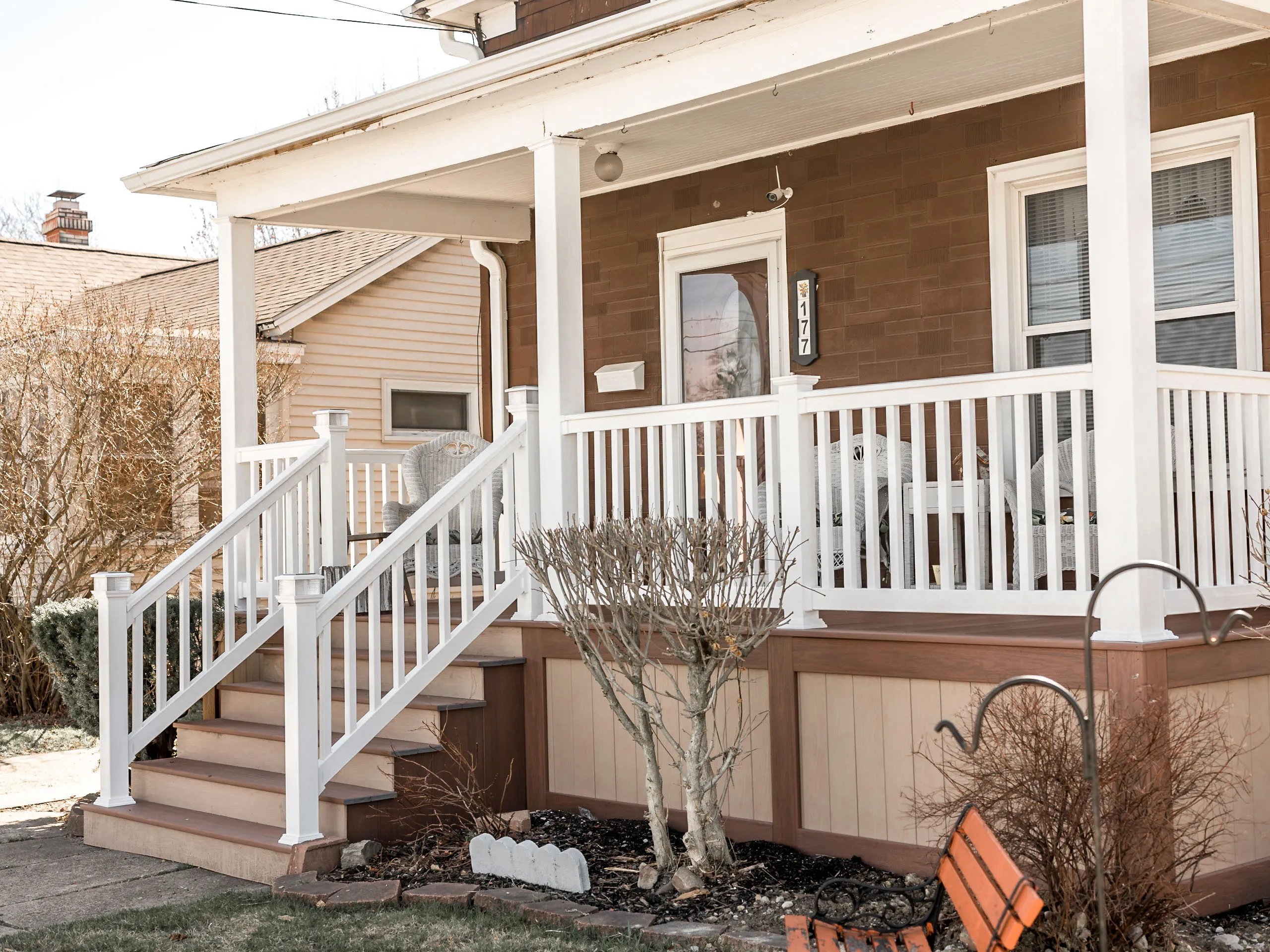 Front Porch Railings photo 2 — The Vinyl Outlet