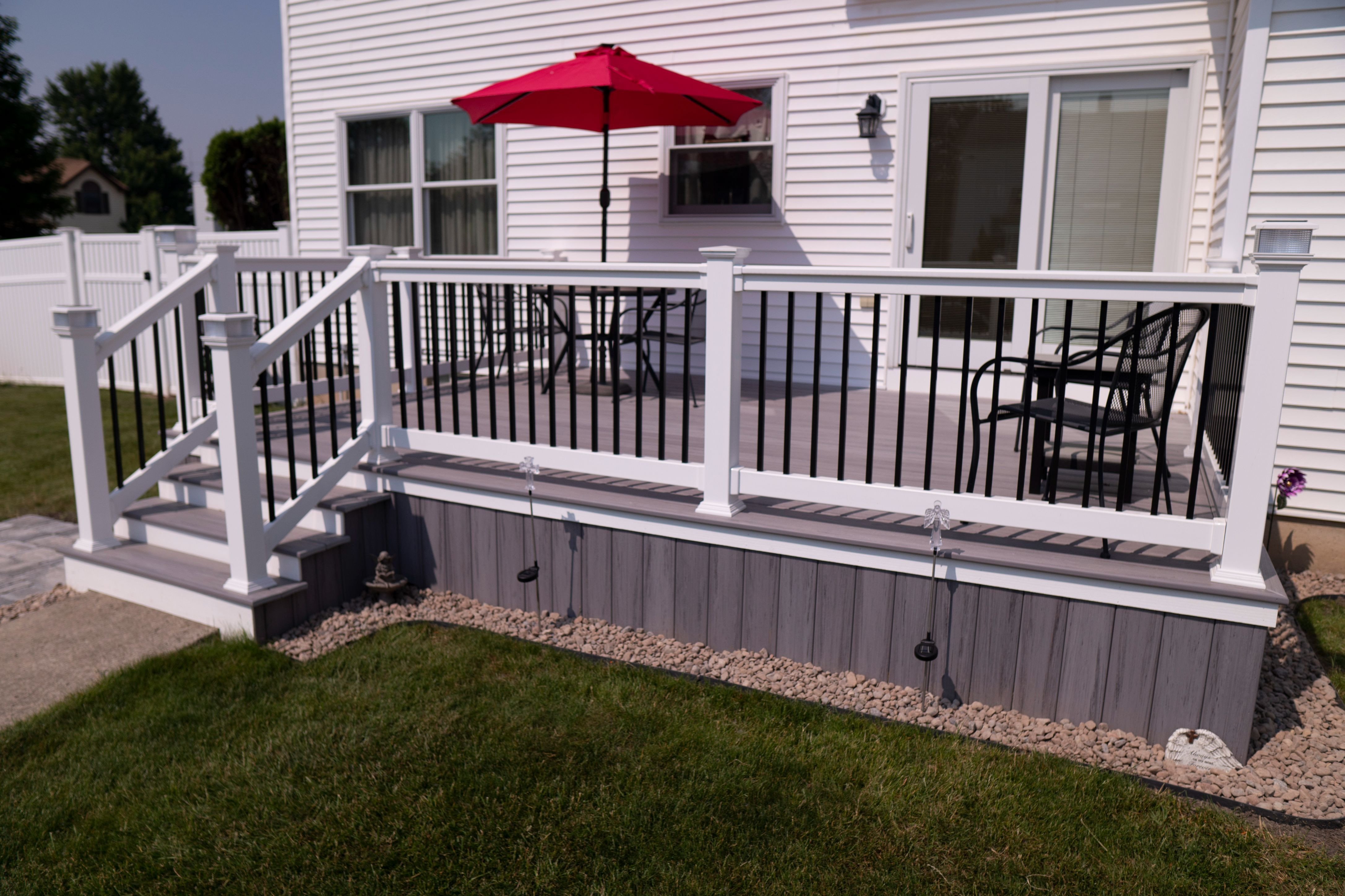 Custom composite deck installation