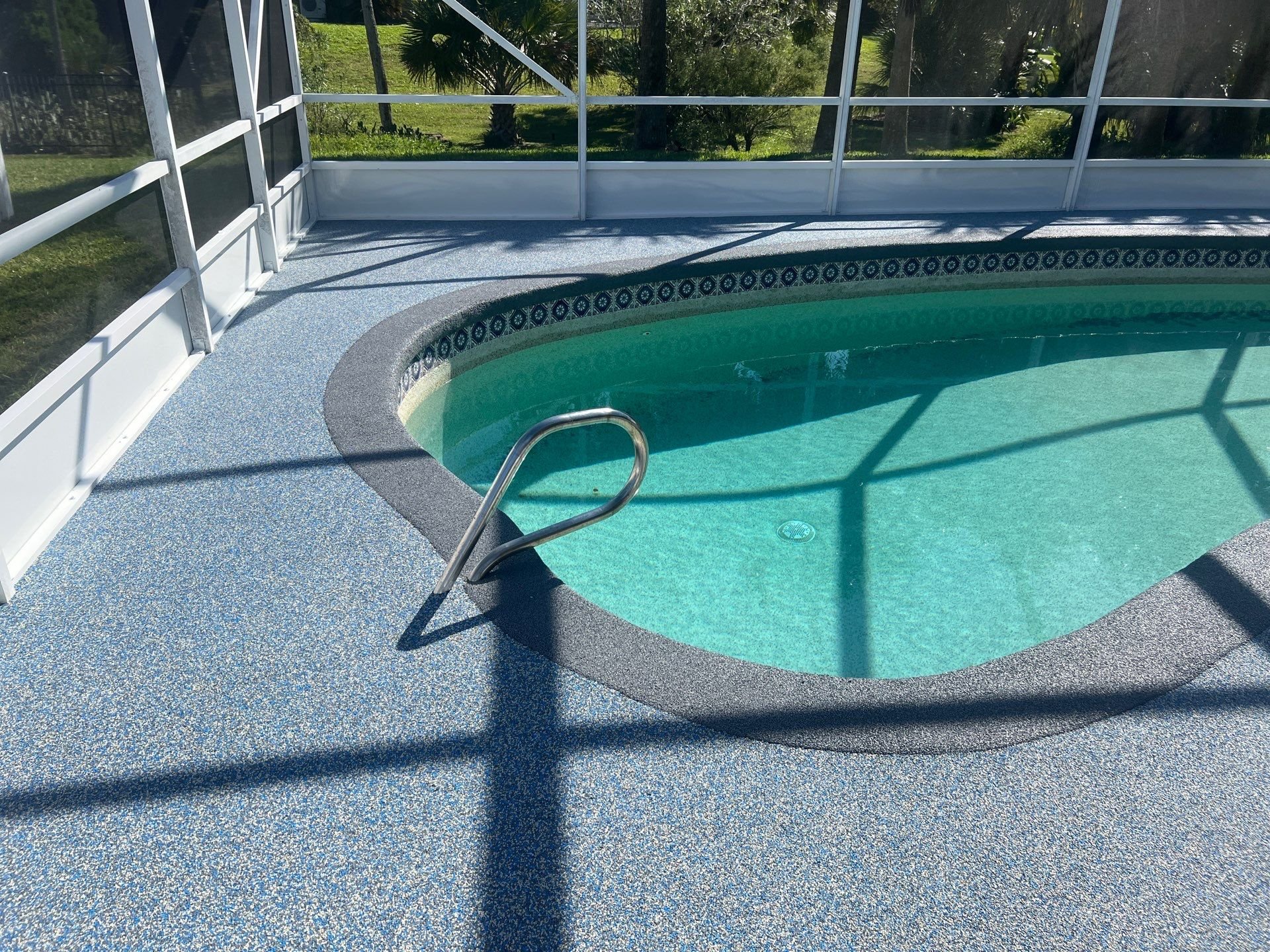 Legacy Concrete Coatings pool deck coating installation
