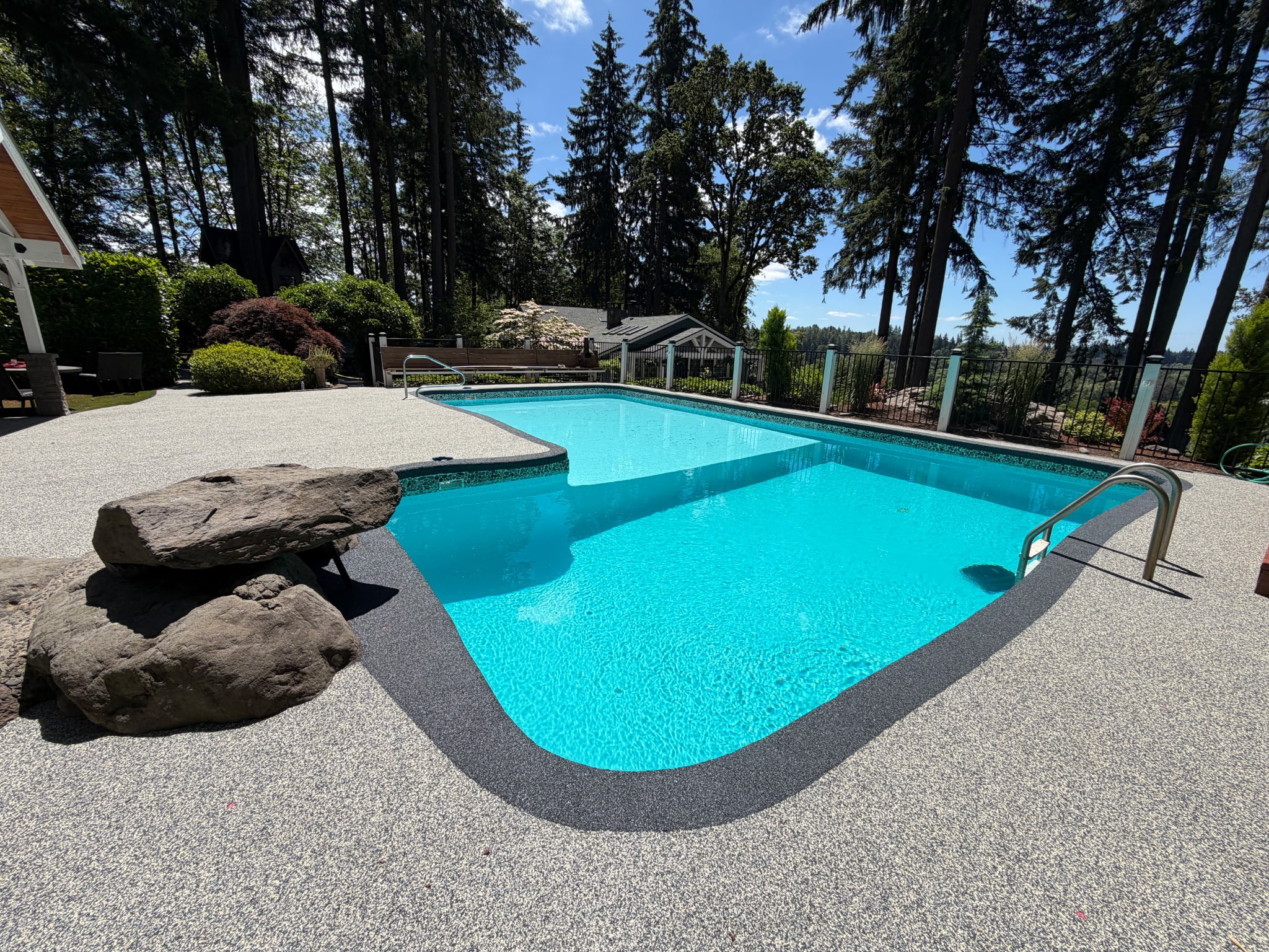 TSR Concrete Coatings pool deck coating installation