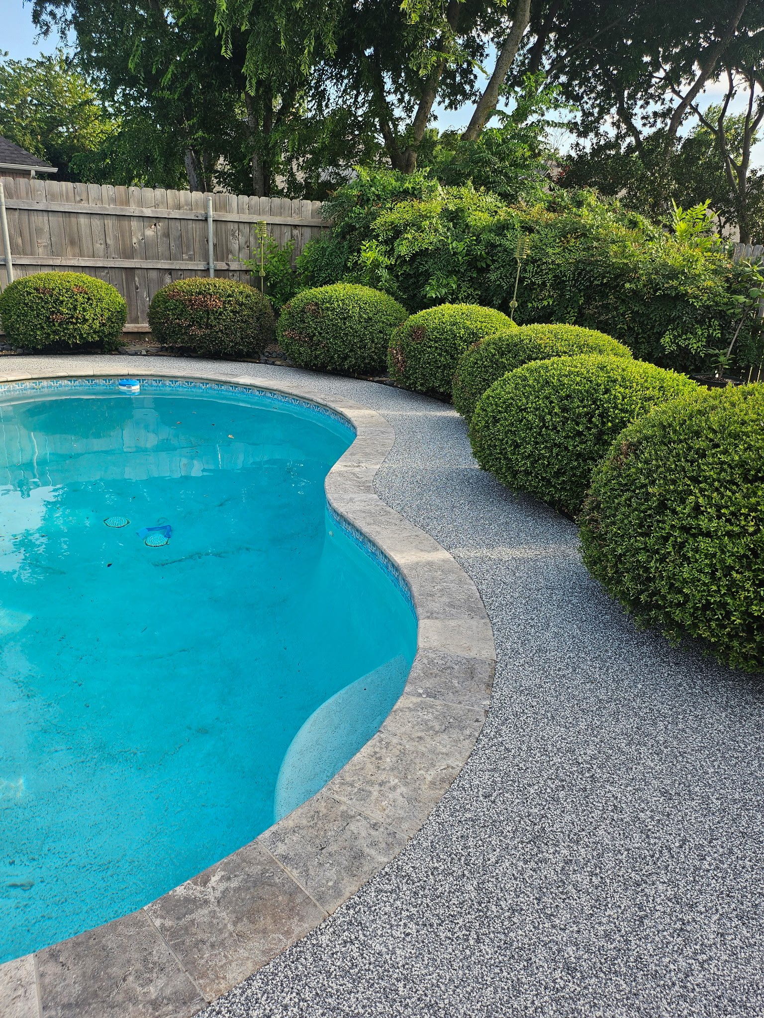 TSR Concrete Coatings pool deck coating installation